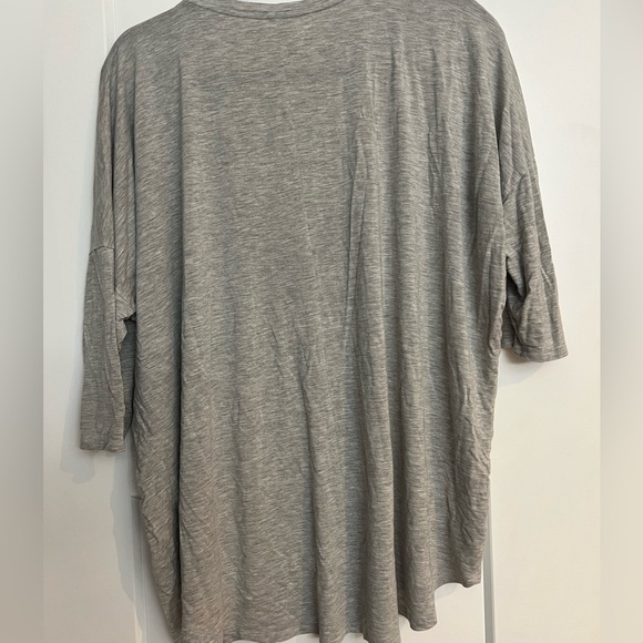 Grey and White Long Length Tshirts - Picture 3 of 6